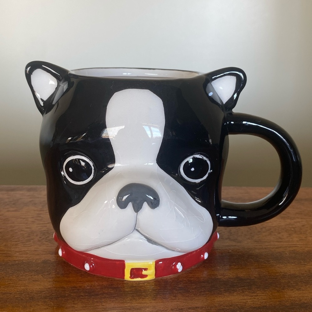 Pier 1 Bulldog DW MW Safe Crackle in the Glaze on nose See picture Exc Cond